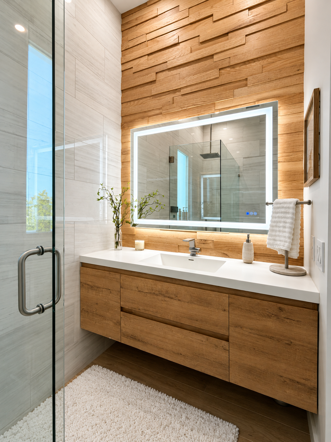 Custom Floating Vanity Suite
