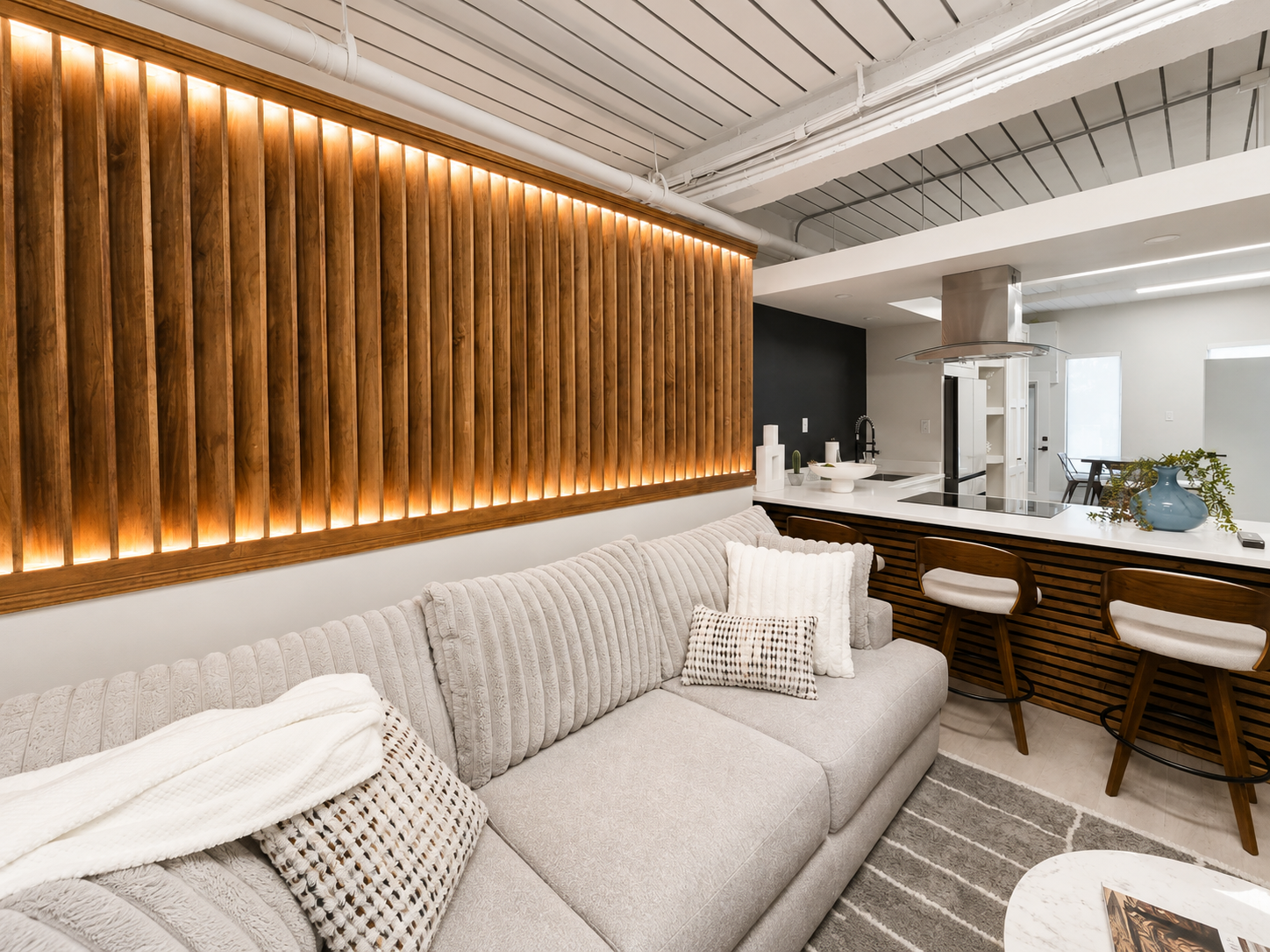 Custom Wooden Feature Wall